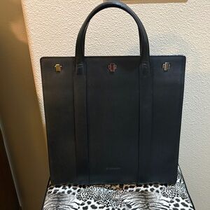 Giorgio Armani Black Women's Tote Couture Line Bergdorf Goodman Vintage Italy